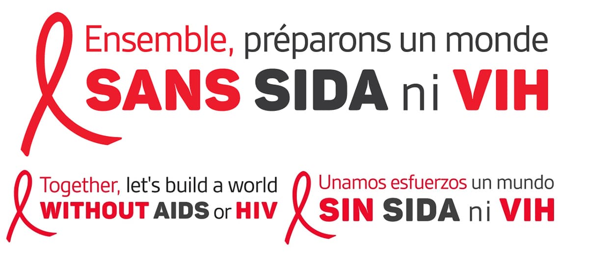 Cocq Sida - Logo Message commun - Mettre fin à l'épidémie