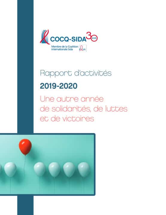 Cocq Sida - Rapport annuel 2019-2020