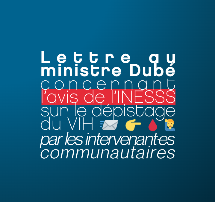 Lettre au ministre de la santé