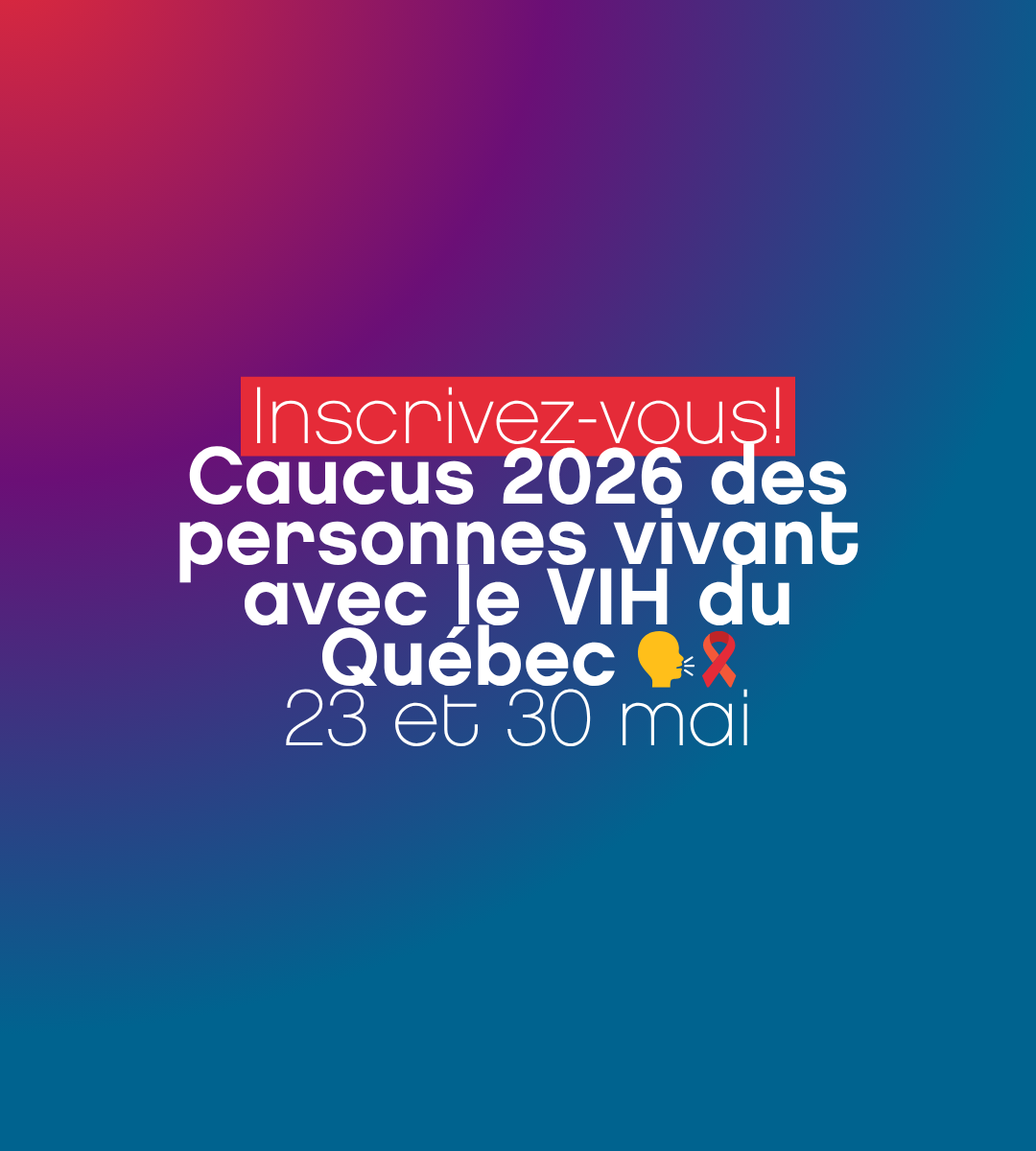 Caucus 2026 des personnes vivant avec le VIH